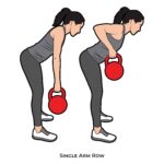 Back_Single Arm Row_Kettle bells