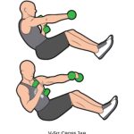 Core_V-Sit Cross Jab_dumbbell