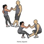 Hard_Pistol Squats_Partner Workout