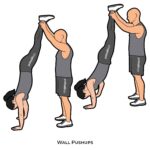 Hard_Wall Pushups_Partner Workout