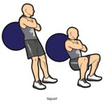 Lower Body_Squat_body ball