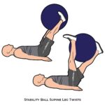 Lower Body_Stability Ball Supine Leg Twists_body ball