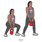 Lower body_Squat_Kettle bells