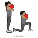 Lower body_Up Down Lunge_Kettle bells