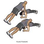 Moderate_Plank Pushups_Partner Workout