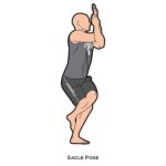 Standing pose_Eagle Pose_yoga