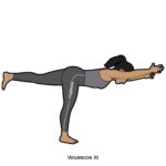 Standing pose_Warrior III_yoga