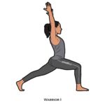 Standing pose_Warrior I_yoga