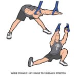 Total body_Wide Stance Hip Hinge to Cossack Stretch_suspension