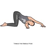 Twisting Poses_Thread the Needle Pose_yoga