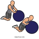 Upper Body_Knee Push-Ups_body ball