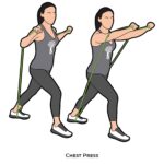 Upper body_Chest Press_resistance band_c