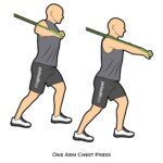 Upper body_One Arm Chest Press_resistance band_c
